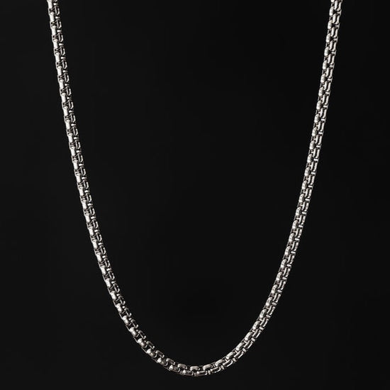 Silver Round Box Chain 3.5mm