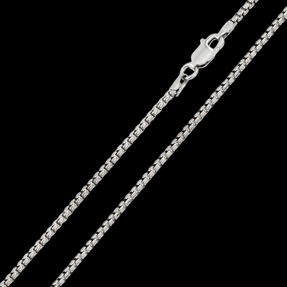 Silver Round Box Chain 3.5mm