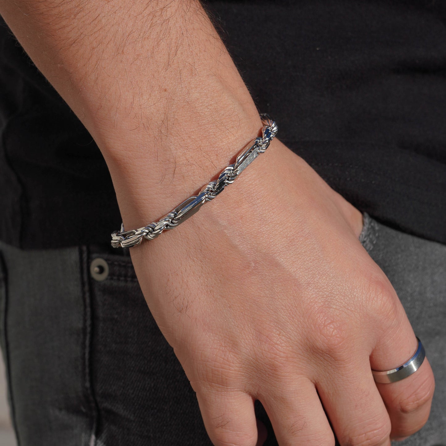 Silver Milano Link Bracelet 5.5mm